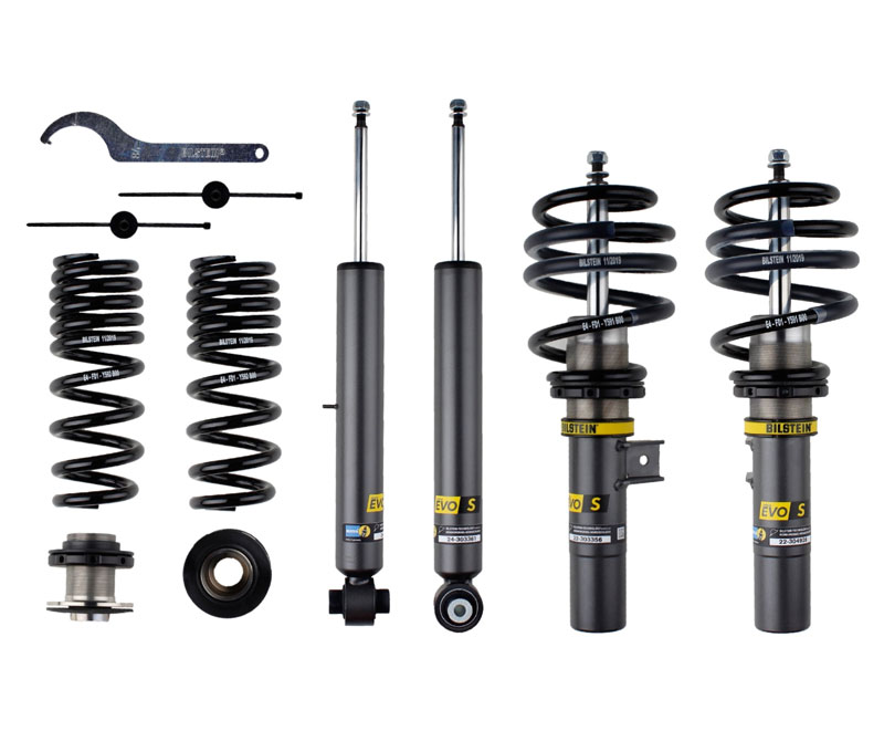 BILSTEIN Gewindefahrwerk EVO S für: BMW 3 - G20,G21 - xDrive / 320ix, 320dx, 330ix,330dx / Achslast max. kg VA/HA: 1075/1210 / Tiefer mm VA/HA: 35-50/30-55 / Hinweise: G2 - nicht für Modelle mit EDC