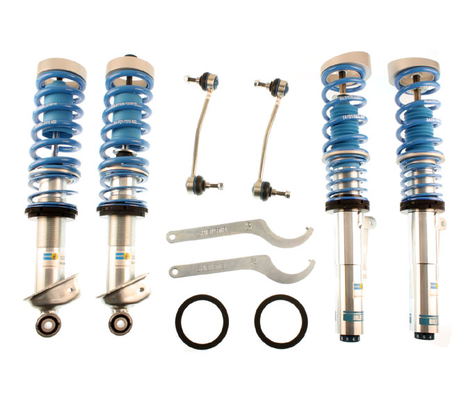 BILSTEIN Gewinde-Fahrwerk B16 PSS10 für:  PORSCHE 911 Bi-Turbo / 996, 4WD, Coupé + Cabrio  /  Tiefer mm VA/HA: 25-35/15-20 / mit 10-facher Härteverstellung