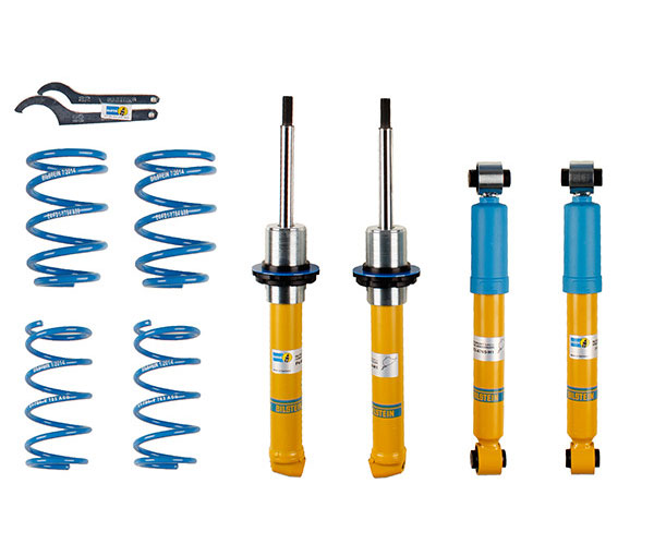 BILSTEIN Gewinde-Fahrwerk B14 PSS für:  SMART Forttwo Coupé, Cabrio / MC01, 2001-06  /  Tiefer mm VA/HA max.: 10-30/10-30 mm / ohne Härteverstellung