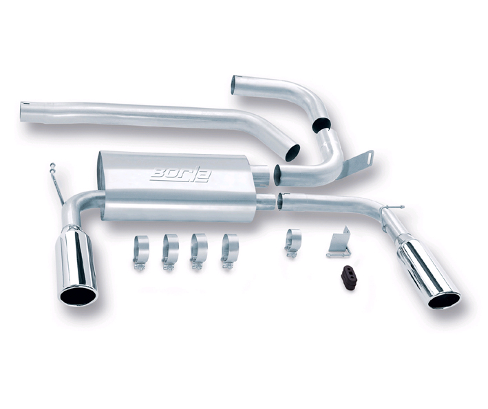 BORLA Edelstahl Sport-Auspuff / US Cat-Back System für: CHEVROLET Camaro V8 5.7 / 1998-2002 | mit Endrohren Typ 36 - rund 101 mm / ohne CH-Gutachten