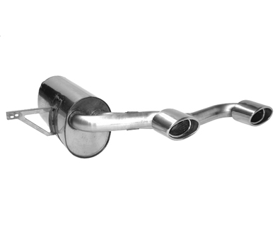 BASTUCK Sportauspuff / ESD für: RENAULT Mégane RS | Endrohre:  2x 120x80 oval eingerollt