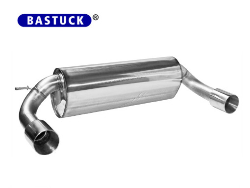 BASTUCK Sportauspuff / Duplex-ESD für: BMW F20,F21 / 114d,116d,116d-2.0,118d,120d,125d - 70-160 kW  | Endrohre: 2x 90 'Race' gerade / Hinweis: mit Montagerohr