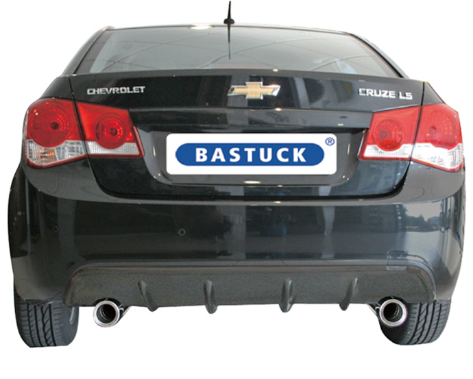 BASTUCK Sportauspuff / Duplex-ESD für: CHEVROLET Cruze / 1.6, 1.8, 2.0, 2.0D (-110kW) | Endrohre: 2x 90 rund
