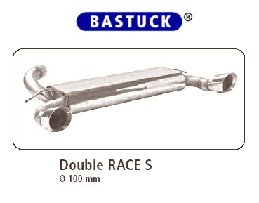 BASTUCK Sportauspuff / Duplex-ESD für: FORD Focus RS - 224 kW |  Duplex-ESD  2x 100 Race