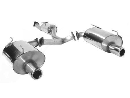 BASTUCK Sportauspuff / Duplex-Anlage ab Kat. für: HONDA  S2000 | Endrohre: 2 ESD  je 1x 100 rund  (TT-Design)