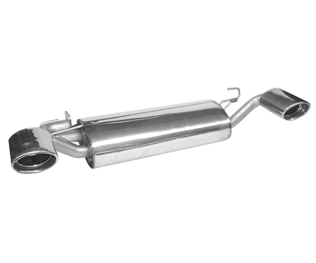 BASTUCK Sportauspuff / Duplex-ESD für: MG MGF / MGTF  /  bis Modell-Jg.  2000 | Endrohre: 2x 120x80mm oval seitlich