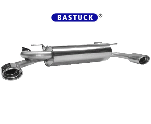 BASTUCK Sportauspuff / Duplex-ESD für: MAZDA MX-5 / NB | Endrohre: 2x 120x80mm oval / seitlich