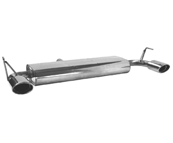 BASTUCK Sportauspuff / Duplex-ESD für: OPEL Signum | Endrohre: 1x 120x80 oval Li + Re