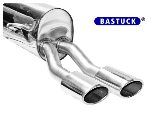 BASTUCK Sportauspuff / ESD für: PEUGEOT 308 CC / 110HDi, 140HDi, 160HDi, 165HDi  - 82,103,120 kW | Endrohre: 2x 110x70 Oval