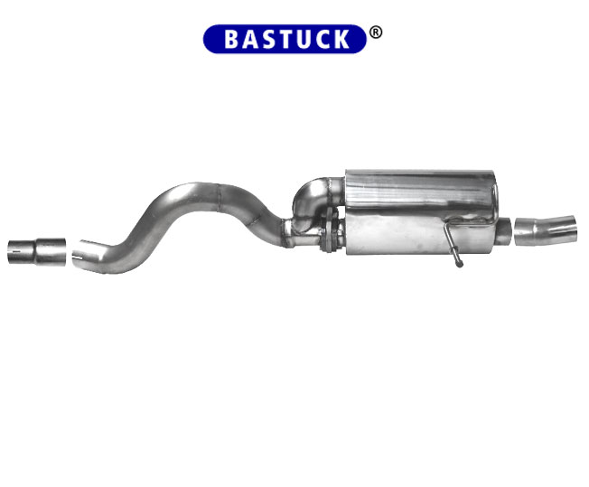 BASTUCK Sportauspuff / ESD für: RENAULT Mégane GT / 1.6T - 151 kW | Endrohr: unsichtbar, wie original / mit GPS-gesteuerter Klappe (ist über 70 km/h offen).