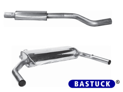 BASTUCK Sportauspuff / Duplex-Anlage ab Kat. für: RENAULT Clio RS 2.0 - 148 kW  | Endrohre: ohne Endrohre