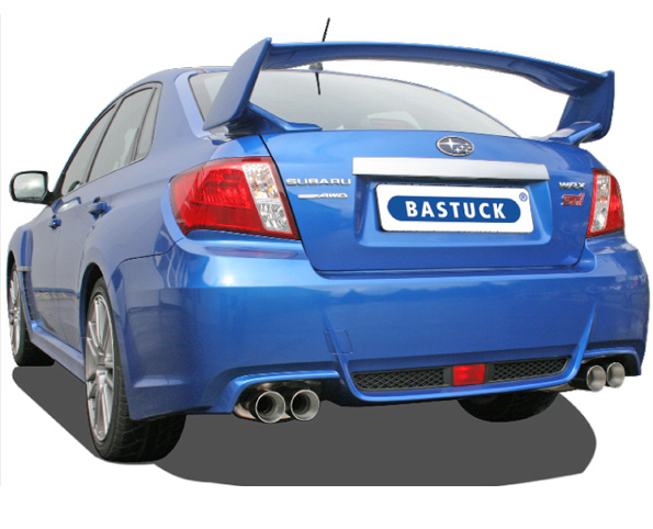 BASTUCK Sportauspuff / Duplex-Anlage 70mm ab Kat. für: SUBARU Impreza WRX STI / 221 kW | Endrohre:  4x 85 rund 'Race'