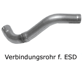 BASTUCK Sportauspuff für: MAZDA 121  (8.95- ) | Verbindungsrohr von VSD zu ESD Quer