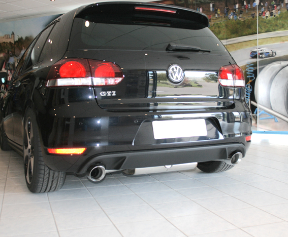 BASTUCK Sportauspuff / Duplex-ESD für: VW Golf 6 TSI + GTI / 90,118,155 kW  | Endrohre: 2x 100 rund \'Race\'
