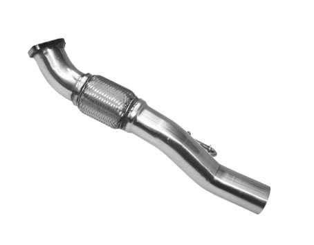 BASTUCK Downpipe 63,5mm: VW Polo GTI - 6R  /  1.4TSI - 132 kW / Montage zwischen Sport-Kat. und Auspuffanlage.