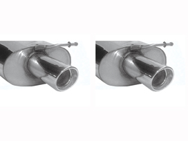 BASTUCK Sportauspuff / Duplex-ESD für: AUDI A4 (8E,B6,B7) V6 Quattro | Endrohre: 2x 90 rund