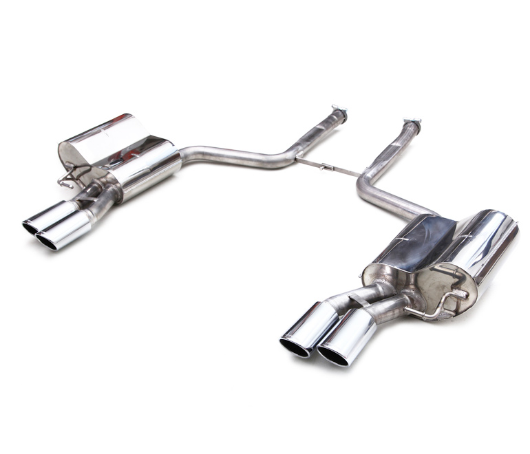EISENMANN Sportauspuff / Duplex-ESD für: AUDI A6 Quattro 3.2FSI - 188 kW / 4F, Lim.,Avant | Endrohre: 4x 90x70mm oval,abgesetzt