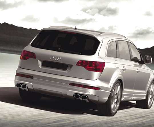 EISENMANN Sportauspuff / Duplex-ESD für: AUDI Q7 - 4L / 4.2FSI - 257 kW / 2006- | Endrohre: 4x 120x77 mm oval,abgesetzt / Hinweis: Änderung der Heckschürze nötig
