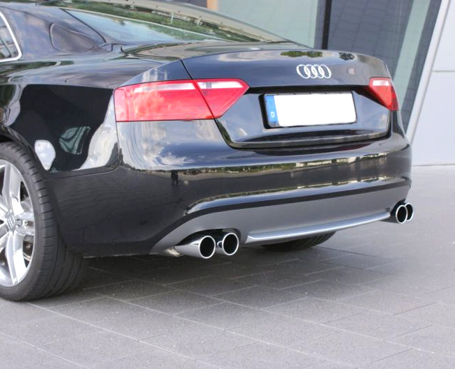 EISENMANN Sportauspuff / Duplex-Anlage ab Kat. für: AUDI A5 Coupé Quattro - B8 / 3.0TDI - 176 kW | Endrohre: 4x 83mm rund,abgesetzt | Hinweis: es müssen Änderungen gemacht werden.