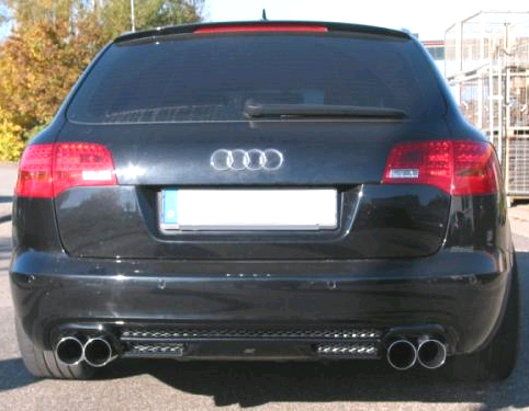 EISENMANN Sportauspuff / Duplex-ESD für: AUDI A6 Quattro 3.2FSI - 188 kW / 4F, Lim.,Avant | Endrohre: 4x 83mm rund,abgesetzt