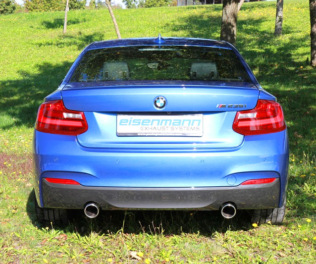 EISENMANN Sportauspuff / Duplex-Anlage ab Kat. für: BMW M235i - F22 / 240 kW | Endrohre: 2x 90mm rund