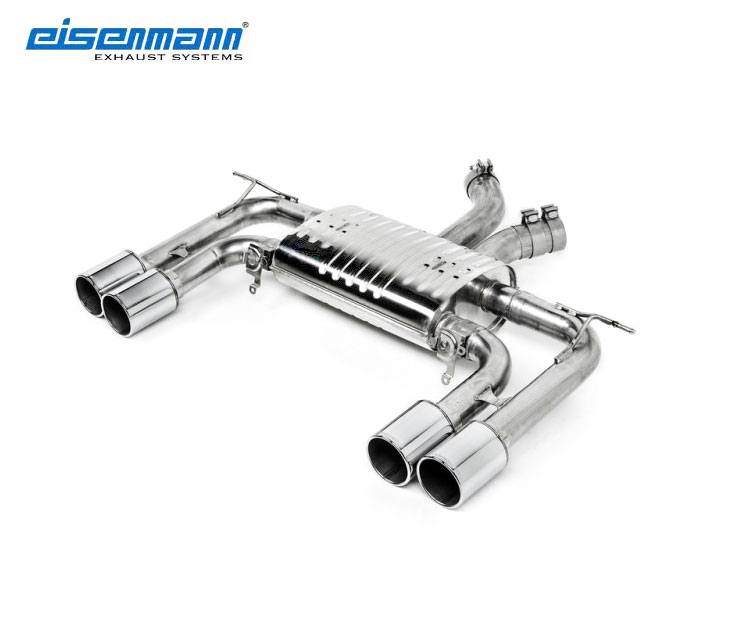 EISENMANN Sportauspuff / Duplex-ESD für: BMW X5M - F85 / 423 kW | Endrohre: 4x 102 mm rund, verchromt / mit Klappen wie original