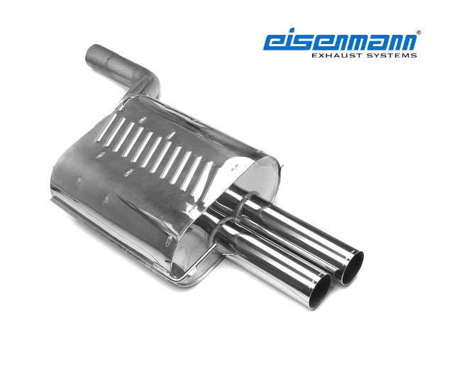 EISENMANN Sportauspuff / ESD für: BMW 520i, 523i, 525i/xi, 530i/xi - E60,E61 / 125-200 kW | Endrohre: 2x 76mm rund / passt nur mit orig. 70mm Anschlussrohr