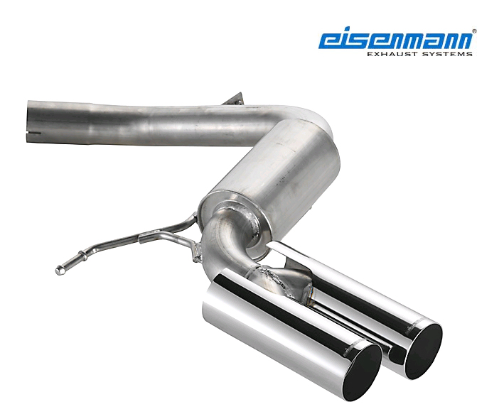 EISENMANN Sportauspuff / ESD für: BMW 118d, 120d - E87 / bis 2.2007 / 89,90,110,120 kW | Endrohre: 2x 70mm rund | für M-Paket passend