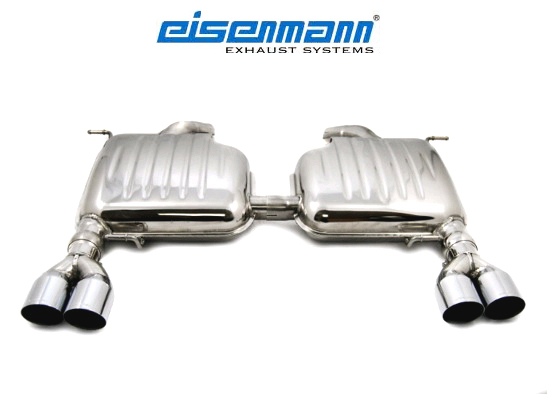 EISENMANN Sportauspuff / Duplex-ESD für: BMW 335d - E90,E91 / 210 kW | Endrohre: 4x 76mm rund / Hinweis: Änderung der Heckschürze nötig