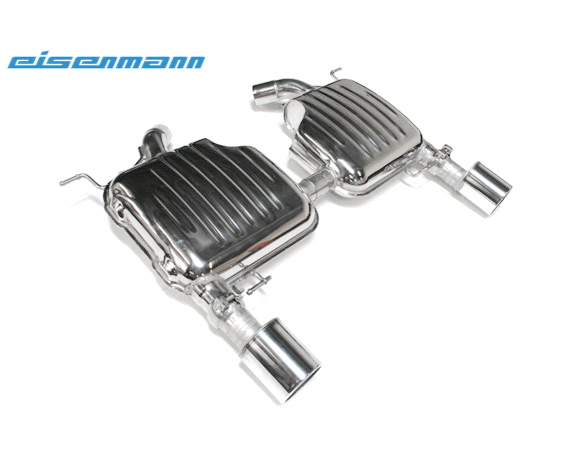 EISENMANN Sportauspuff / Duplex-ESD für: BMW 335d - E90,E91 / 210 kW | Endrohre: 2x 102mm rund / Hinweis: Änderung der Heckschürze nötig
