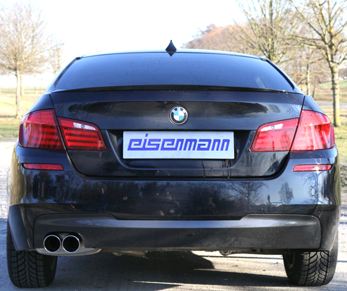 EISENMANN Sportauspuff / ESD für: BMW 523i, 528i , 530i - F11 / 150,190,200 kW | Endrohre: 2x 83mm rund
