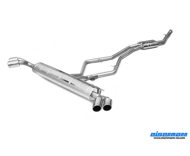 EISENMANN Sportauspuff / Duplex-Anlage ab Kat. für: BMW X6 35d / E71 - 210 kW | Endrohre: 4x 90mm rund