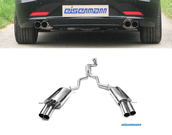 EISENMANN Sportauspuff / Duplex-Anlage ab Kat. für: BMW Z4 sDrive 35i, 35is / E89 - 225,250 kW | Endrohre: 4x 76mm rund