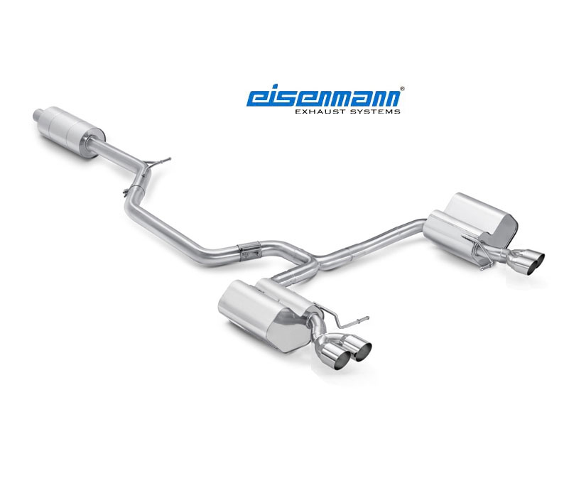 EISENMANN Sportauspuff / Duplex-Anlage ab Kat. für: SEAT Leon ST Cupra - 5E / 2.0TSI - 195,206,213,221 kW | Endrohre: 4x 76 rund,schräg