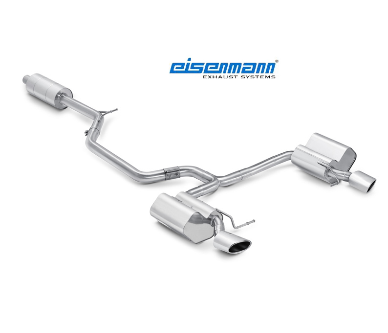 EISENMANN Sportauspuff / Duplex-Anlage ab Kat. für: SEAT Leon ST Cupra - 5E / 2.0TSI - 195,206,213,221 kW | Endrohre: 2x 120x77mm, oval,schräg