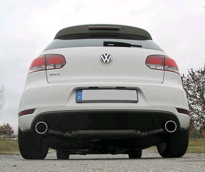 EISENMANN Sportauspuff / Duplex-Anlage ab Kat. für: VW Golf 6 GTI - 155 kW | Endrohre: 2x 102mm rund