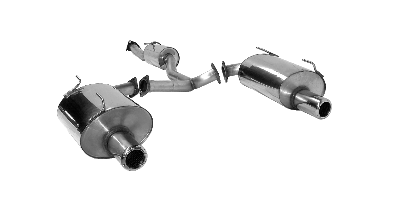 BASTUCK Sportauspuff / Duplex-Anlage ab Kat. für: HONDA  S2000 | Endrohre: 2 ESD  je 1x Ø 100mm  HOS2000-100MIR + HOS2000-100MIl