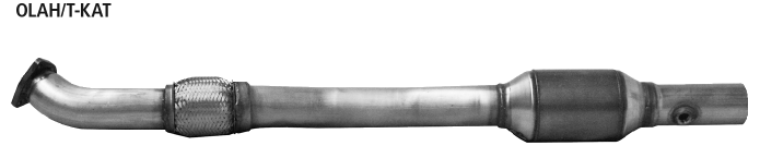 BASTUCK Downpipe 70mm mit Sport-Kat. 200 cpsi für: OPEL Astra H Turbo + OPC / 2.0T - 147,177 kW / Hinweis: ohne Vor-Kat.