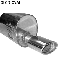 BASTUCK Sportauspuff / ESD für: OPEL Corsa D / 1.0 - 1.7CDTI | Endrohre: 1x 120x80 Oval