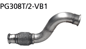 BASTUCK Verbindungsrohr 70mm für: PEUGEOT 308 GTI 270 / 1.6T - 200  kW / verbindet die Downpipe mit dem Sportauspuff