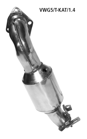 BASTUCK Downpipe 63,5mm mit Sport-Kat. 200 cpsi für: VW Polo GTI - 6R  /  1.4TSI - 132 kW