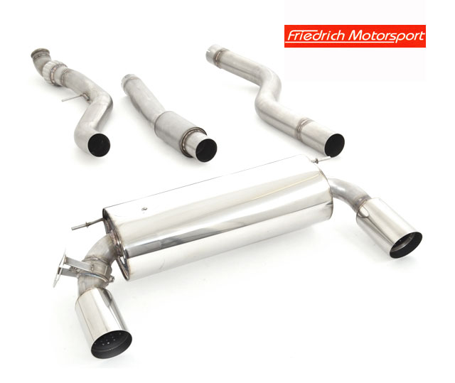 FRIEDRICH Sportauspuff / Duplex-Anlage 90mm Edelstahl ab Kat./OPF für: BMW 440i, 440ix - F32 / 3.0T - 240 kW, mit OPF |  Endrohr-Typen: alle | Hinweis: orig. Klappensteuerung kann weiter verwendet werden