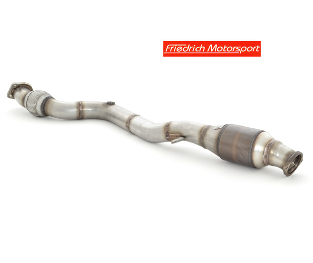 FRIEDRICH Downpipe 70mm mit Sport-Kat. für: OPEL Astra J / 1.4T - 88,103 kW (Euro 5)  / Edelstahl - mit HJS Sport-Kat. 200cpsi / Hinweis: wird nach dem Vor-Kat. montiert, mit CH-Zulassung