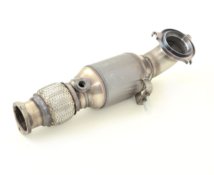 FRIEDRICH Downpipe 70mm mit Sport-Kat. für: FORD Fiesta ST - JA8 / 1.6T - 134 kW (Euro 5) /  Edelstahl - mit HJS Sport-Kat. 200cpsi / mit CH-Gutachten