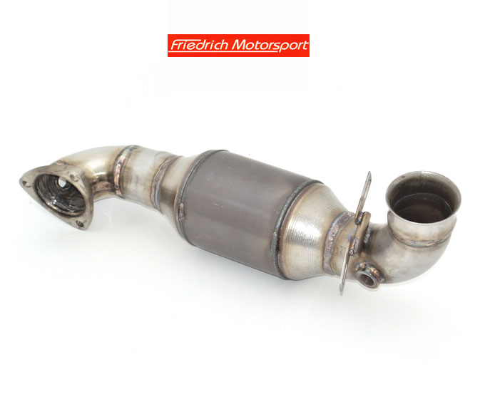FRIEDRICH Downpipe 70mm mit Sport-Kat. für: PEUGEOT 208 GTI / 1.6T - 147,153 kW /  Edelstahl - mit HJS Sport-Kat. 200cpsi / mit CH-Gutachten