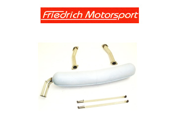 FRIEDRICH Sportauspuff / ESD Chromstahl für: PORSCHE 911 / 1963-8.73 / Ur-Modell + G-Mod. 1974 / 2.0 - 81/96/125kW, 2.2 - 92/114/132 kW, 2.4 - 96/103/121/140 kW, 2.7 - 154 kW |  Endrohr-Typ: -30