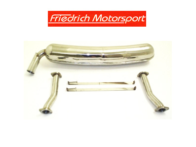 FRIEDRICH Sportauspuff / ESD Edelstahl für: PORSCHE 911 / 1963-8.73 / Ur-Modell + G-Mod. 1974 / 2.0 - 81/96/125kW, 2.2 - 92/114/132 kW, 2.4 - 96/103/121/140 kW, 2.7 - 154 kW |  Endrohr-Typ: -30