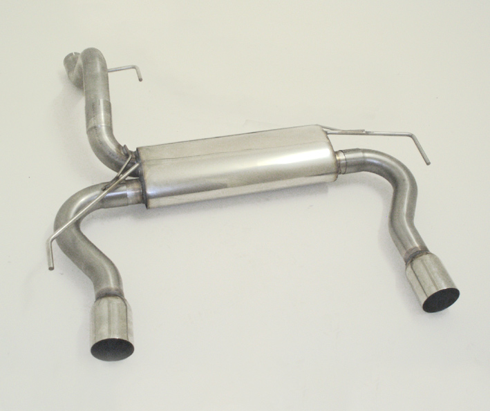 FRIEDRICH Sportauspuff / Duplex-ESD 76mm Edelstahl für: OPEL Corsa E OPC / 1.6T - 152 kW | Endrohr-Typen: alle / ESD hat unten ein Luftleitblech