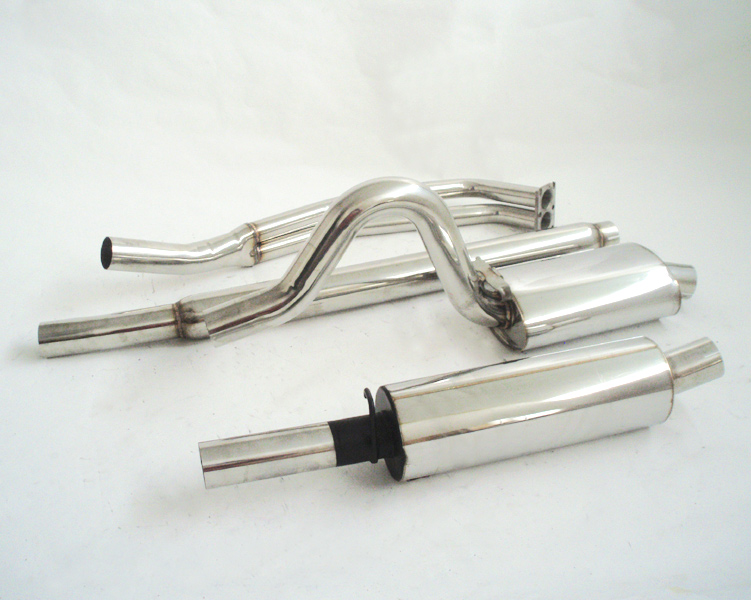 FRIEDRICH Sportauspuff / Anlage 63,5mm Edelstahl für: OPEL Manta A /  1.9, 2.0 |  Endrohr-Typen: alle