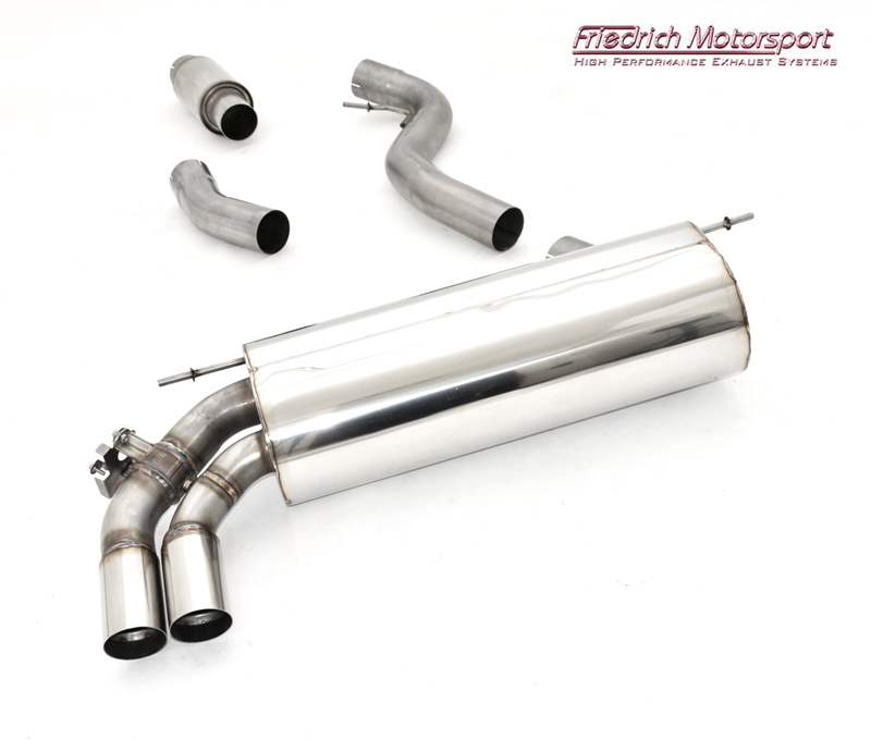 FRIEDRICH Sportauspuff / Anlage 76mm Edelstahl ab Kat./OPF für: BMW 420i,420ix,430i,430ix - F32,F33,F36 / 2.0T - 185 kW, mit OPF | Endrohr-Typen: alle / orig. Klappensteuerung kann weiterverwendet werden, auch für M-Paket passend